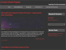 Tablet Screenshot of chronozoomproject.org
